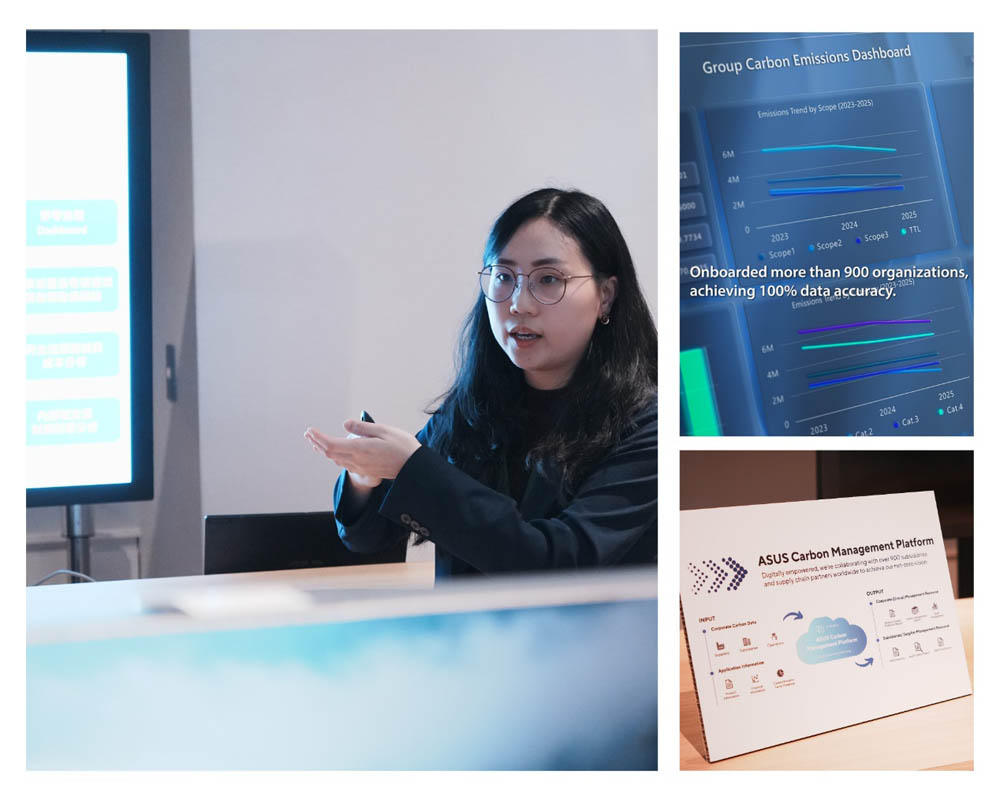 Presentation and demonstration of the ASUS Carbon Data Management Platform.
