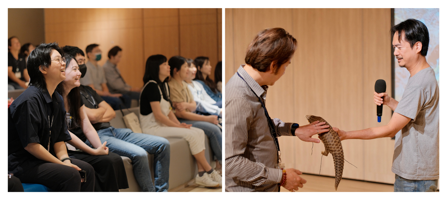Interaction between Dr. Sun and the Audience at the ASUS Training Program for Pangolin Conservation