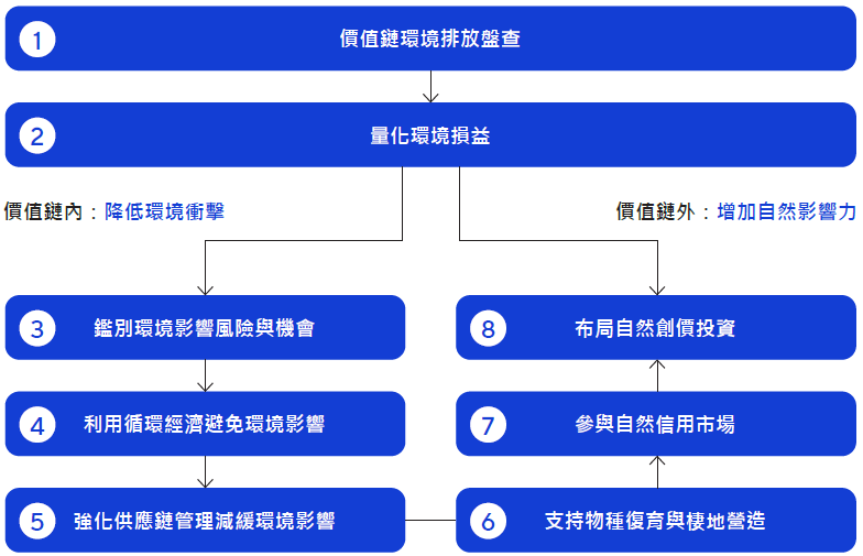 華碩自然資本策略地圖示意圖